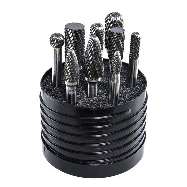 SET 5, Solid Carbide Bur Set Double Cut, Drillco, Mfr#: 70S005DC